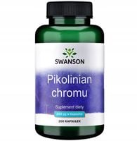 SWANSON CHROM PIKOLINIAN 200 kapsułek ODCHUDZANIE cukrzyca METABOLIZM