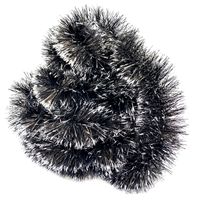 ŁAŃCUCH CHOINKOWY CZARNY SREBRNY długi 6m girlanda świąteczna 10cm