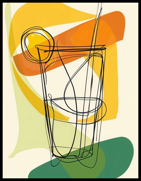 Plakat 50x65cm Koktajl Artystyczny zdjęcie 2