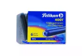 Naboje Krótkie Pelikan 4001 Tp/6, Niebieskie (6 Sztuk)