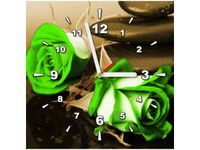 30X30CM ZEGAR WENGE LIMONKA OBRAZ DREWNO