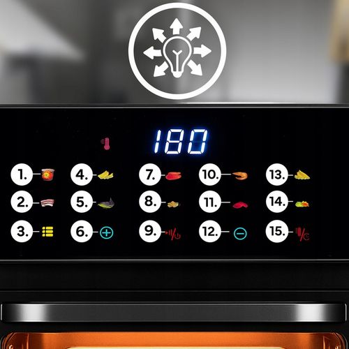 FRYTKOWNICA BEZTŁUSZCZOWA AIR FRYER 8,5L PIEKARNIK 1350W 10 TRYBÓW na Arena.pl