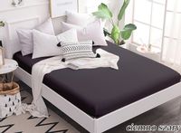 Prześcieradło jersey z gumką 180x200 grafitowe