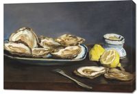Obraz 100x70cm Oysters, Edouard Manet Vintage do Salonu