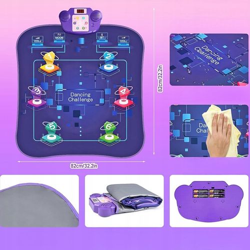 MATA DO TAŃCZENIA MUZYCZNA TANECZNA DLA DZIECI GRA INTERAKTYWNA TAŃCA ZABAW na Arena.pl