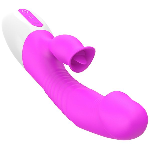Wibrator-Silicon, Vibrator 7 Function And Heating Mode, Purple zdjęcie 1