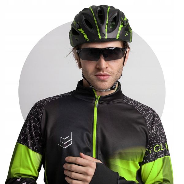 KASK ROWEROWY Z OKULARAMI LEKKI REGULOWANY ERCOLE zdjęcie 7