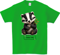 Koszulka T-shirt dla dzieci - Zwierzęta - Borsuk - Dodaj imię jeśli chcesz