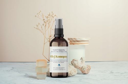 Olej KONOPNY nawilża działa przeciwzapalnie na skórę na Arena.pl