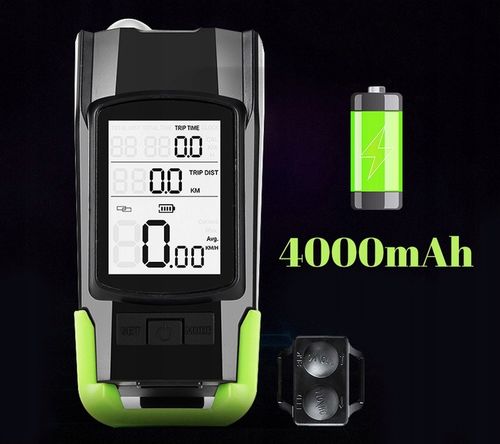 LAMPKA ROWEROWA LICZNIK BEZPRZEWODOWY KLAKSON 3w1 Zestaw na Arena.pl