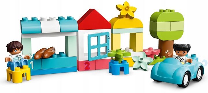 LEGO DUPLO 10913 Skrzynka klocków Pudełko KLOCEK + Torba LEGO na prezent zdjęcie 4