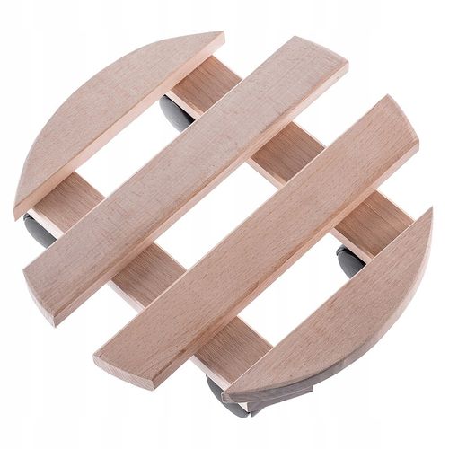 PODSTAWKA POD DONICZKĘ DONICĘ NA KÓŁKACH DREWNIANA OKRĄGŁA PODEST 30 na Arena.pl