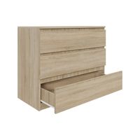 Komoda dąb sonoma AVEN 90 cm z 3 szufladami różne kolory DARMOWA DOSTAWA