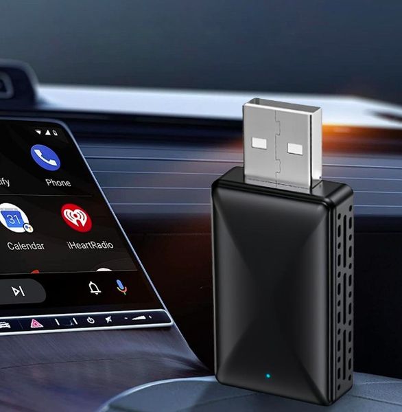 Bezprzewodowy Adapter Mini USB CarPlay do iPhone iOS ANDROID AUTO zdjęcie 3