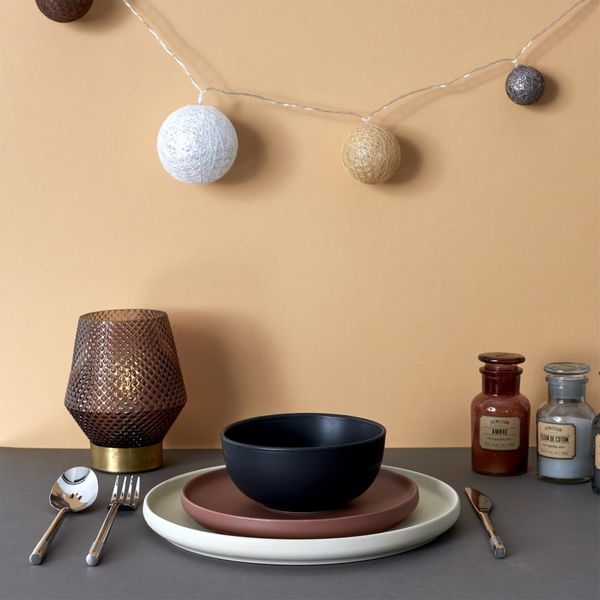 Taca ceramiczna Lare 31x16cm brązowa zdjęcie 3