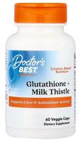DOCTOR'S BEST Glutathione + Milk Thistle - ostropest plamisty (60 kaps.)