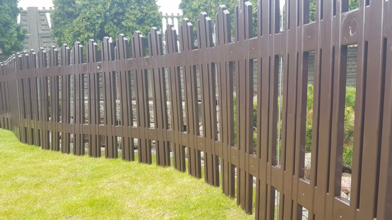 POLSKI MEGA PŁOTEK z PCV Wys 81cm BRĄZOWY, 1 panel zdjęcie 9