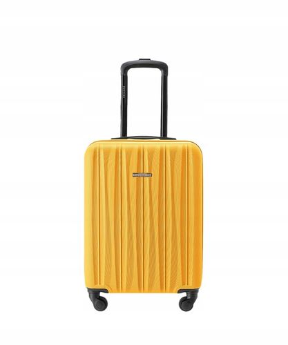PUCCINI Walizka Kabinowa Podróżna Na Kółkach Do Samolotu Żółta ABS021C-6 na Arena.pl
