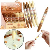 ND24_25033 Dlugopis Z Figurkami Kapibara Brazowy