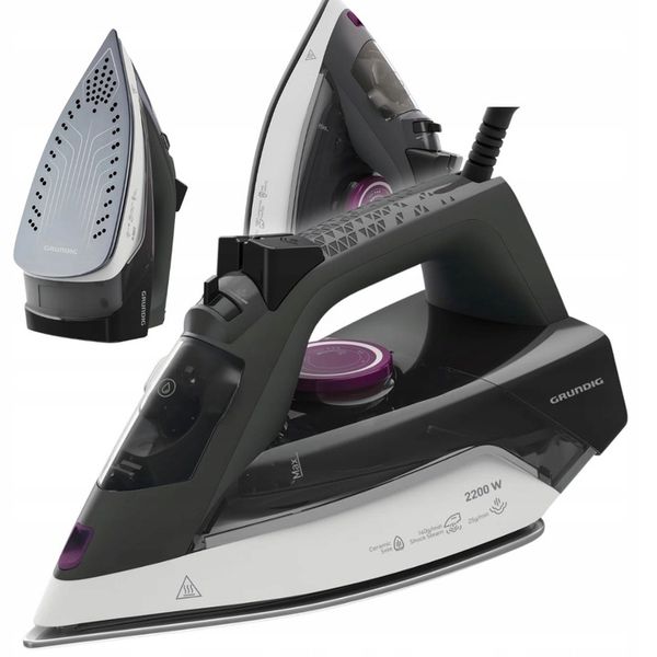 Wygodne ŻELAZKO PAROWE ze stopą ceramiczną GRUNDIG SI 4850 2200 W zdjęcie 1