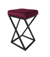 Hoker krzesło barowe ZOA LOFT podstawa czarna MG02