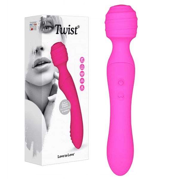 Dwustronny wibrator, masażer do pochwy, łechtaczki zdjęcie 2