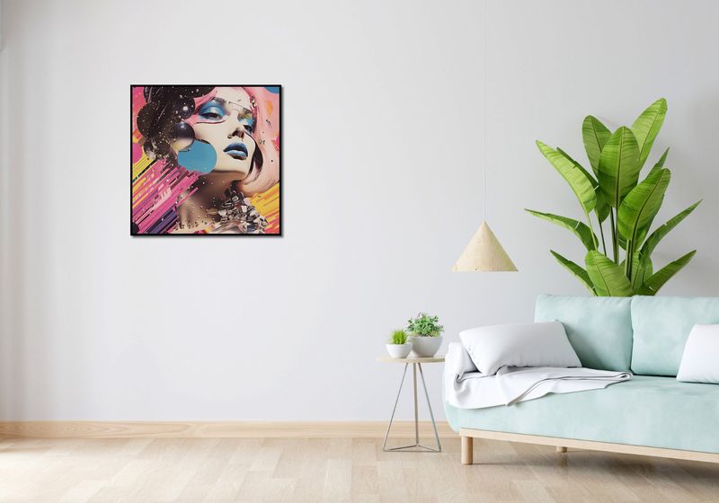 Plakat 70x70cm Portret Neo zdjęcie 4