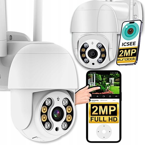 Kamera WiFi SMART IP Zewnętrzna Obrotowa FULL HD 2MPx 1080P 4xZOOM Detekcja na Arena.pl