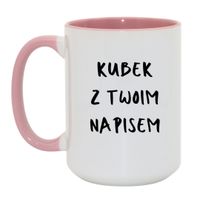 Duży Biało-Różowy 450 ml