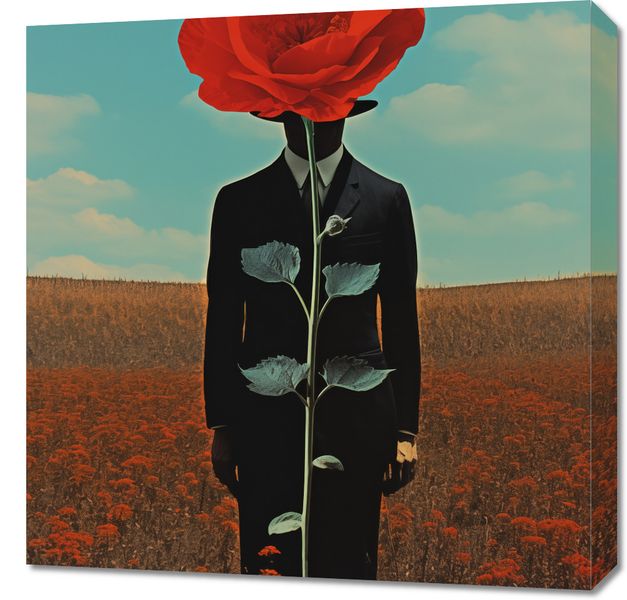 Obraz 60x60cm Obserwator zza Maku zdjęcie 1