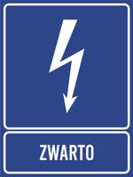 Tablica informacyjna Zwarto grawer piktogram 20x15 cm dużo wzorów