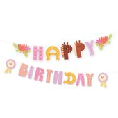 Baner Happy Birthday Urocze Koniki, 245 cm