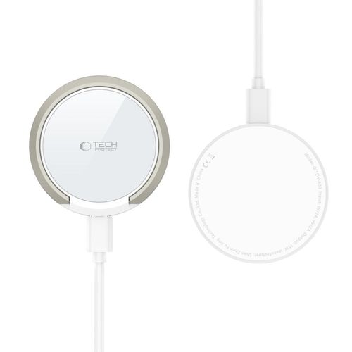 tech-protect qi15w-a33 magnetic magsafe wireless charger white na Arena.pl