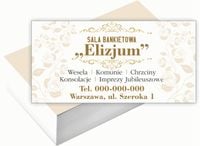 Wizytówki firmowe Foliowane 1000szt różne wzory SALA BANKIETOWA