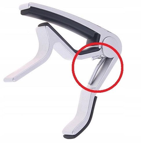 KAPODASTER GITARY AKUSTYCZNEJ KLASYCZNEJ ELEKTRYCZNEJ KAPO CAPO + KOSTKA na Arena.pl