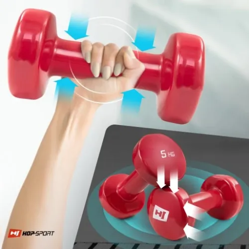 Hantelki zestaw 2x5kg hantle do ćwiczeń fitness na Arena.pl