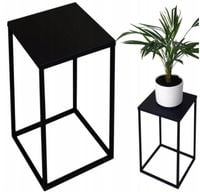 Nowoczesny Kwietnik Loft Czarny SIMPLE 12 031/K-12-1P-40C