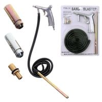 pistolet do piaskowania 4x dysza z wężem rurka piaskarka zestaw