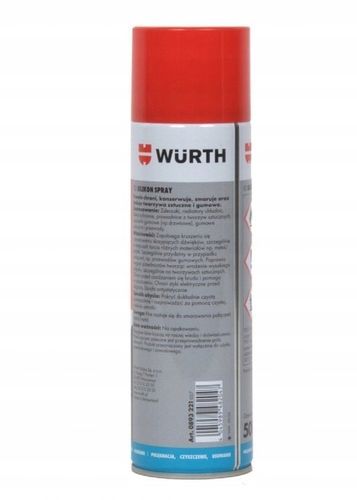 Silikon w sprayu Würth 500 ml 0893221 na Arena.pl