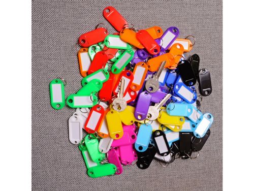 Identyfikatory breloki zawieszki do kluczy 100szt na Arena.pl