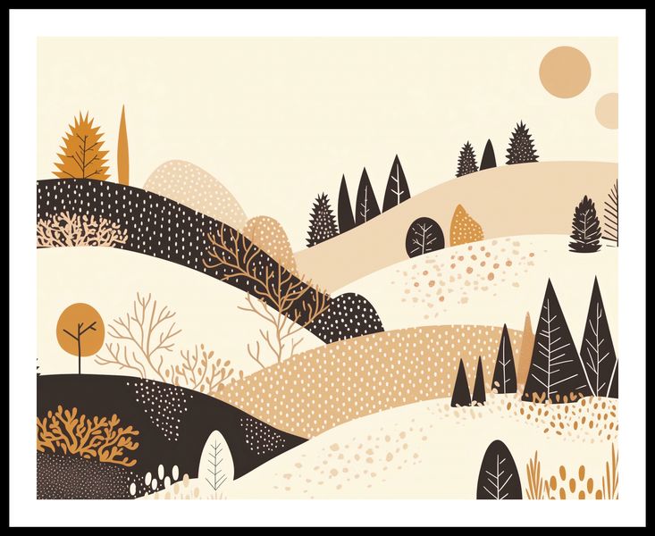 Plakat 76x60,5cm Jesień w Wzgórzach zdjęcie 3