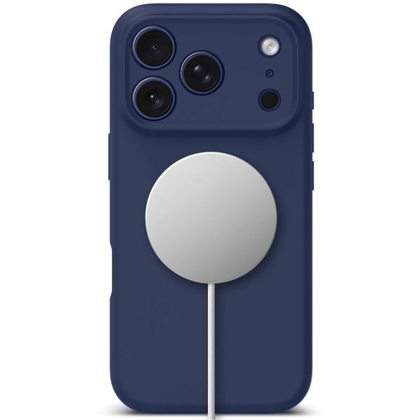 tech-protect silicone magsafe iphone 17 pro deep blue zdjęcie 4