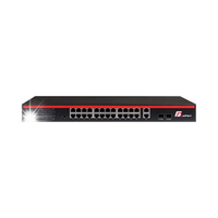 SWITCH POE GETFORT 24xPOE + 2GE + 2 SFP 250W
