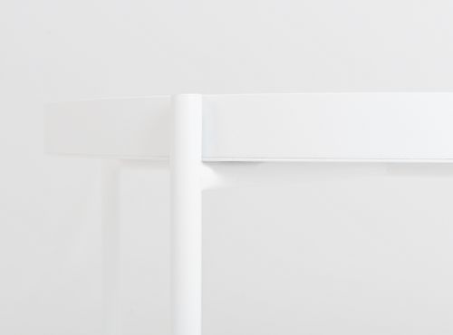 Stolik kawowy HANNA METAL 60-1F - biały, stolik nocny, stolik boczny na Arena.pl