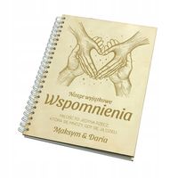 Prezent na Walentynki Album na zdjęcia grawer sklejka A5 ZAKOCHANI binda