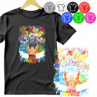 KOSZULKA DZIECIĘCA T-SHIRT - DRAGON BALL GOKU VEGETA SMOK KULE - XS 110-116