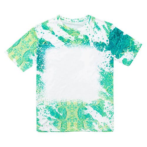Koszulka Cotton-Like Bleached Leopard Summer Green do sublimacji M zdjęcie 1