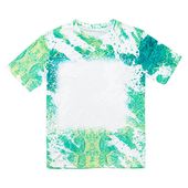 Koszulka Cotton-Like Bleached Leopard Summer Green do sublimacji M