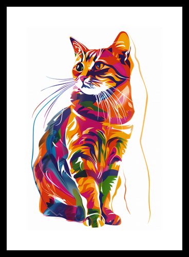 Plakat 20x30cm Nasycony Kot na Arena.pl