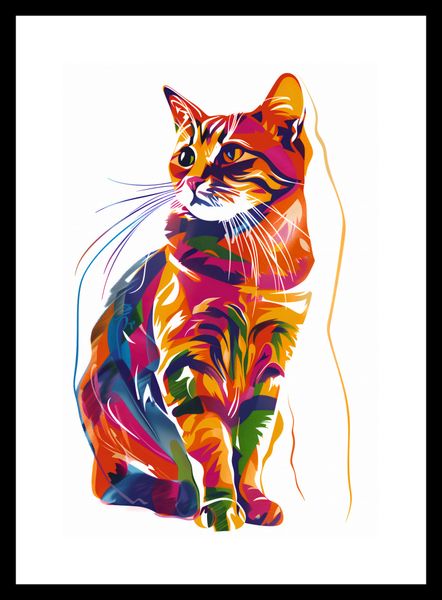 Plakat 20x30cm Nasycony Kot zdjęcie 3